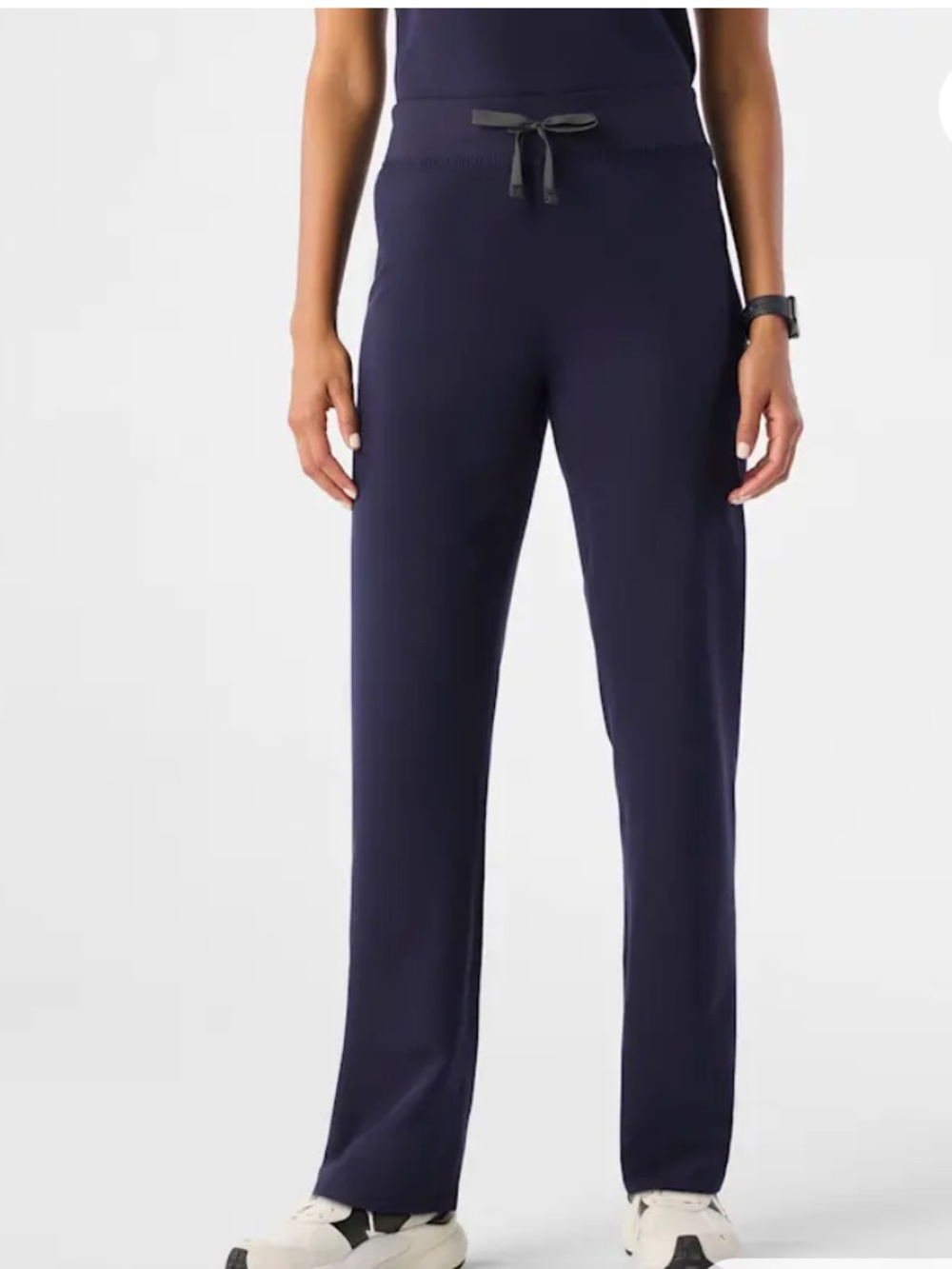 Fig’s Livingston High Rise Straight Leg pant in Blue Style T21003 size large